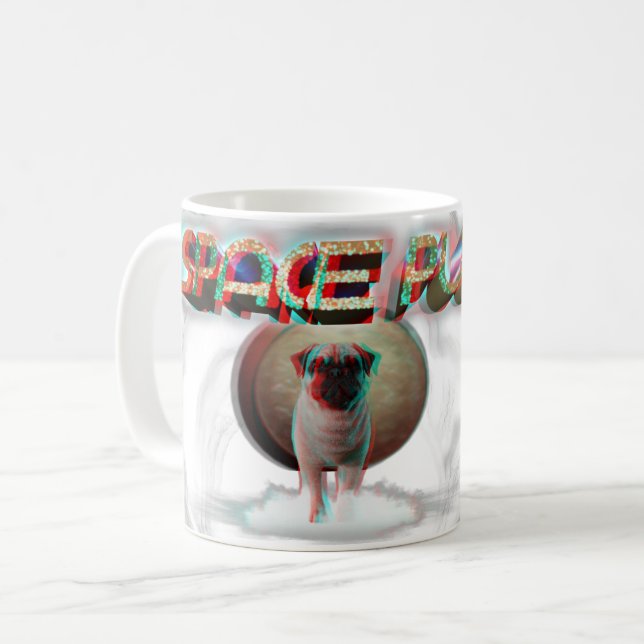 Space Mops 3D Kaffeetasse (Vorderseite Links)