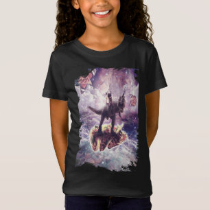 Space Mops Riding Dinosaur - Taco T - Shirt