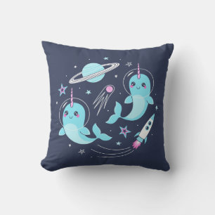 Space Narwhals Kissen