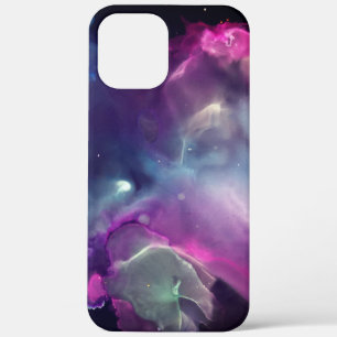 Space Nebel pinkfarbenblau grün Alkoholtupfer Kuns Case-Mate iPhone Hülle