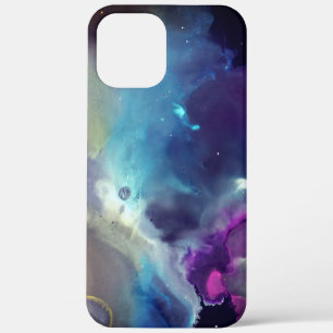 Space Nebel Yellow blue pink Alkoholtupfer Kunst Case-Mate iPhone Hülle