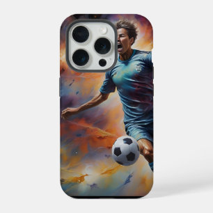 Space Nebula Fußballschuss iPhone 15 Pro Hülle