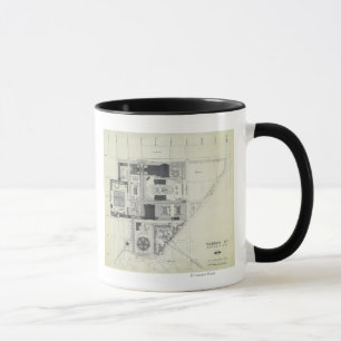 Space Needle Luftbild Konzeptzeichnung Tasse