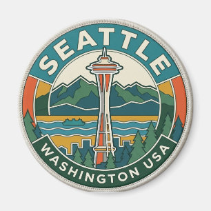 Space Needle USA Magnet