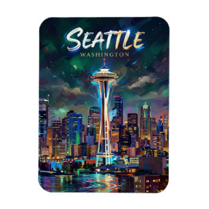 Space Needle USA Magnet