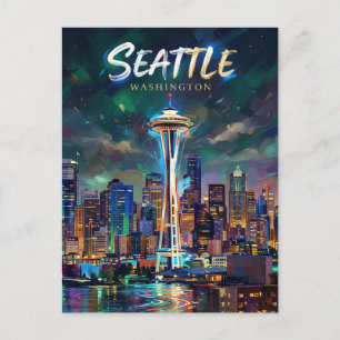 Space Needle USA Postkarte