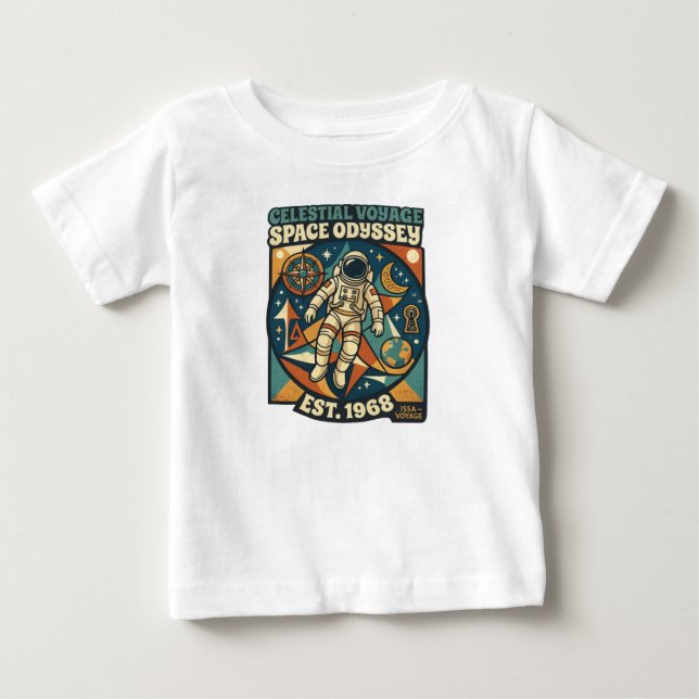 Space Odyssey – Cosmic Adventure for Space Lovers Baby T-shirt (Vorderseite)