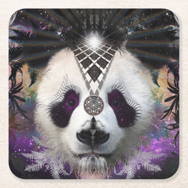 SPACE PANDA UNTERSETZER (Vorderseite)