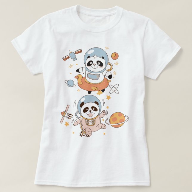 Space Pandas T - Shirt (Design vorne)