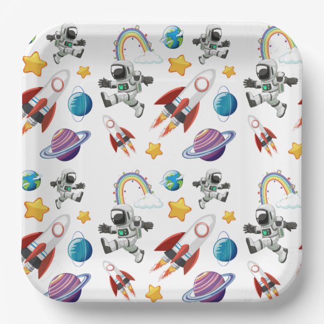 Space Pappteller (Vorderseite)