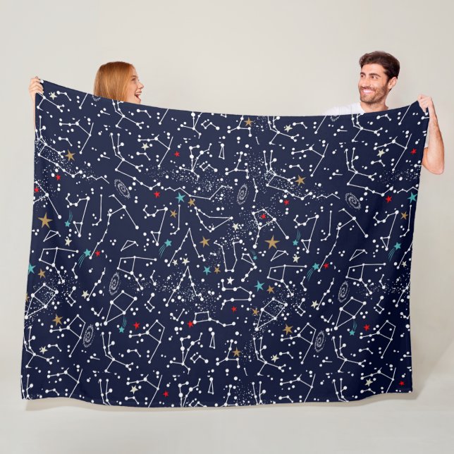 Space Pattern Fleece Blanket (Beispiel)