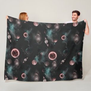 Space Pattern Fleece-Decke Fleecedecke