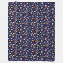 Space Pattern  Fleecedecke