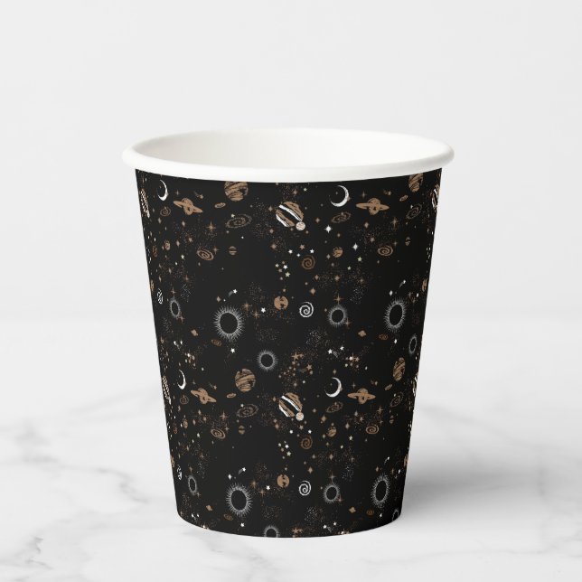 Space Pattern  Pappbecher (Vorderseite)