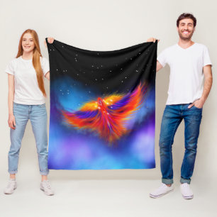 Space Phoenix Nebula Fleecedecke