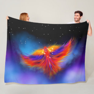 Space Phoenix Nebula Fleecedecke