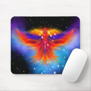 Space Phoenix Nebula Mousepad