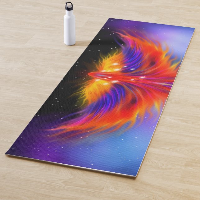 Space Phoenix Nebula Yogamatte (Beispiel)