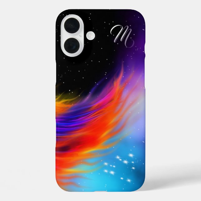 Space Phoenix Wing Monogram Case-Mate iPhone Hülle (Rückseite)