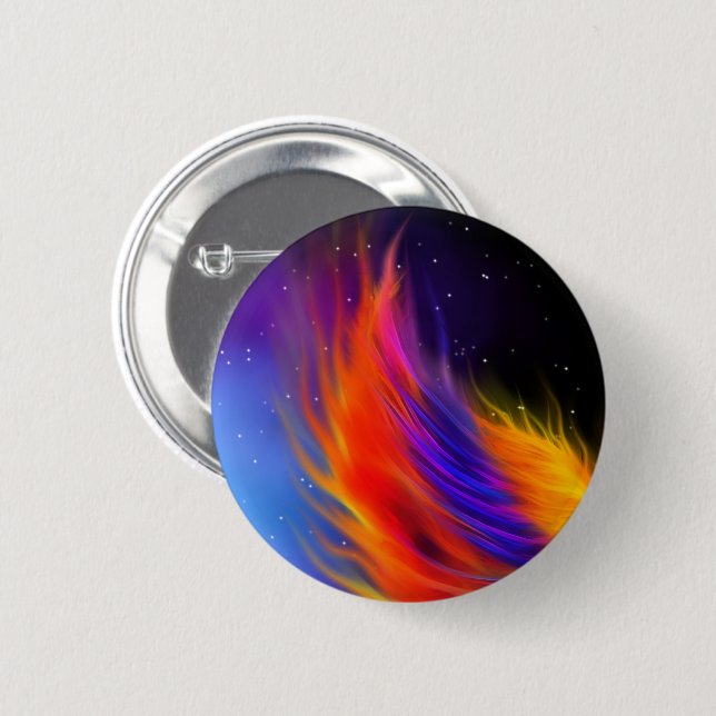 Space Phoenix Wings Button (Vorne & Hinten)