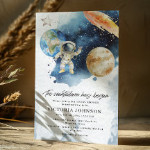 Space Planets Countdown Baby Dusche