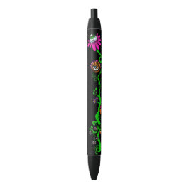 Space Princess Alien Floral Pen (Schwarz) Kugelschreiber