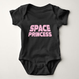 Space Princess - Baby Jersey Bodysuit (schwarz) Baby Strampler