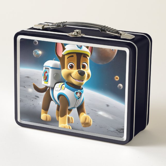 Space Pup Explorer Metall Brotdose (Vorderseite)