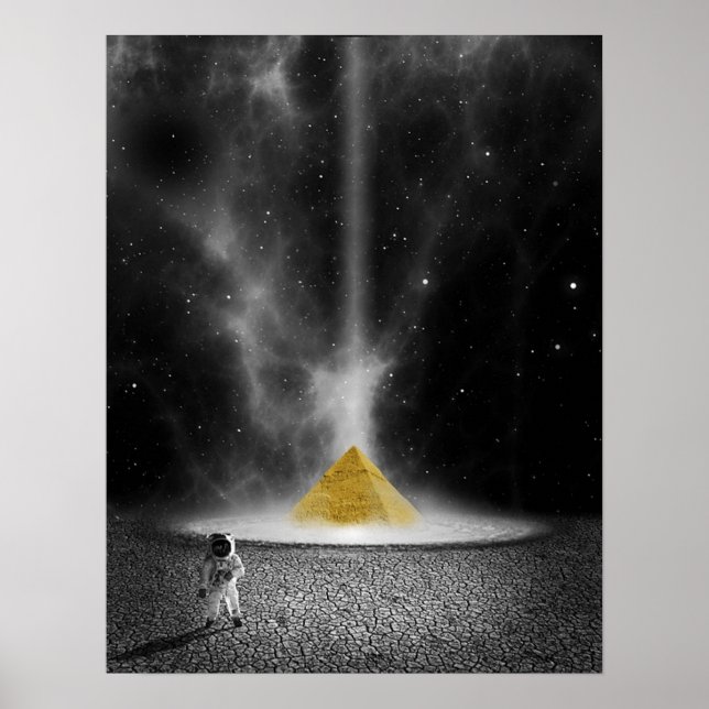Space Pyramide Poster (Vorne)