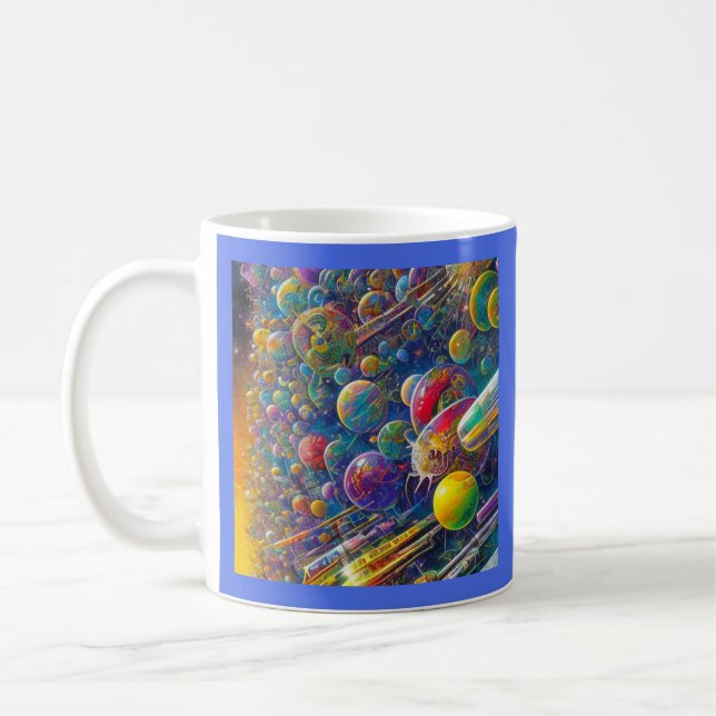 Space Race Blue Tasse (Links)
