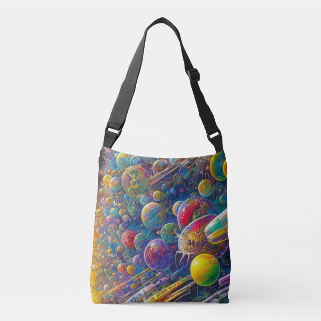 Space Race crossbody bag Tragetaschen Mit Langen Trägern (Vorderseite)
