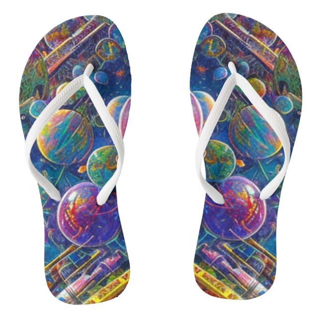 Space Race Flip Flops (Fußbett)