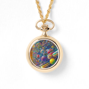 Space Race Gold Halskette Watch