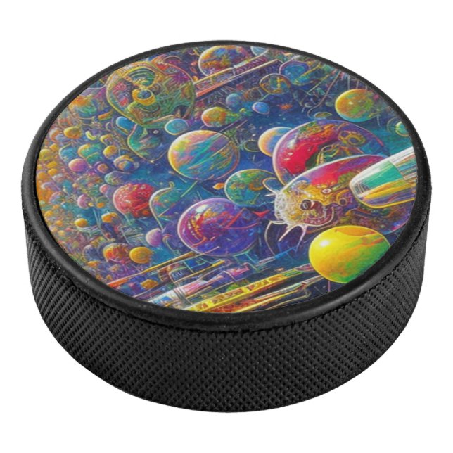 Space Race Hockey Puck (3/4)