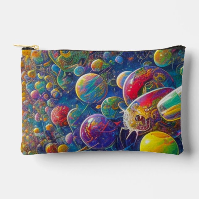 Space Race kleine Zubehörtasche pouch (Vorderseite)