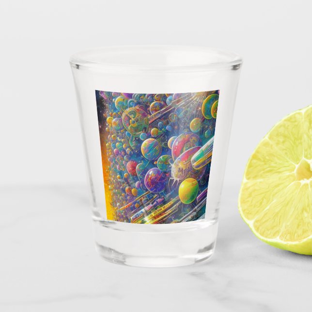 Space Race Shooting Glas (Vorderseite)