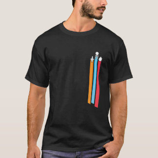 Space Racing Stripes Herren Funny T-Shirt