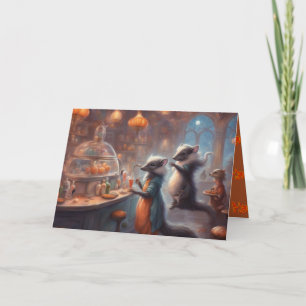 Space Ratten Frohes Halloween Feiertagskarte