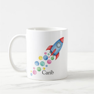 Space Rocket Niedlich Spaß Geschenk Personalisiert Kaffeetasse