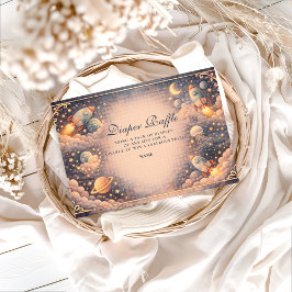 Space Rockets Stars Diapper Raffle Begleitkarte