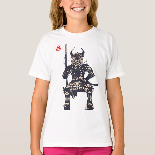 Space Samurai Warrior T-Shirt (Vorderseite)
