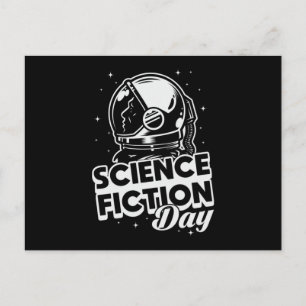 Space Science Fiction Day Science Alien Stars Gift Postkarte