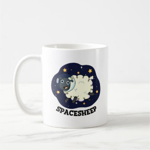 Space Sheep Funny Astronaut Puff Kaffeetasse