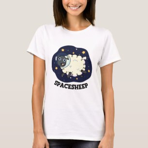 Space Sheep Funny Astronaut Sheep Puff T-Shirt