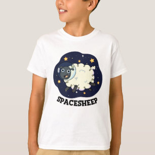 Space Sheep Funny Astronaut Sheep Puff T-Shirt