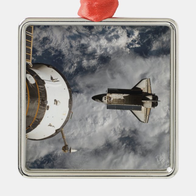 Space Shuttle Atlantis 3 Ornament Aus Metall (Vorne)