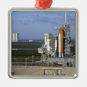 Space Shuttle Atlantis 3 Silbernes Ornament