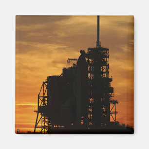 Space Shuttle Atlantis auf dem Launenblock Magnet