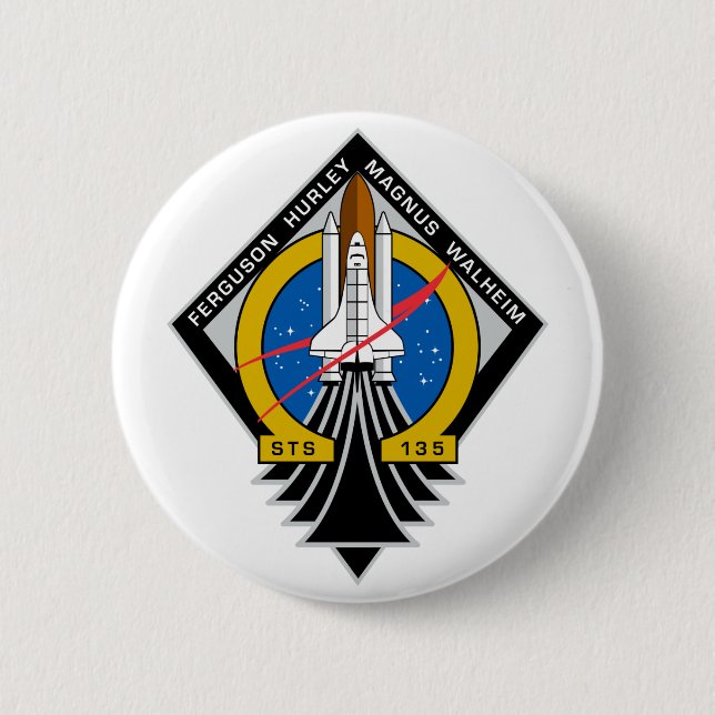 Space Shuttle Atlantis Button (Vorderseite)
