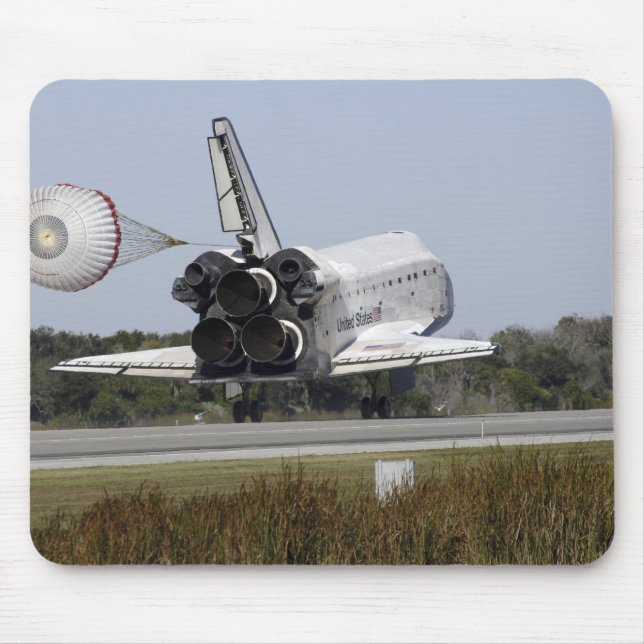 Space Shuttle Atlantis entfaltet seinen Drag-Rute  Mousepad (Vorne)